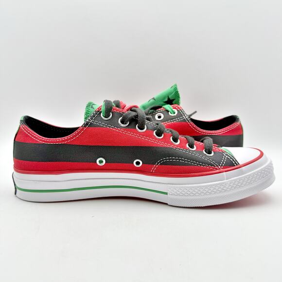 Converse Mens Chuck Taylor All Star 70 Ox Denim Tears Sneakers 9 Red Canvas NWOB - Picture 3 of 11